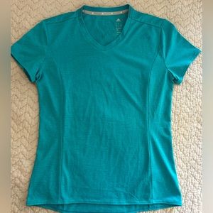 Adidas Women’s Climalite Athletic Short Sleeve Top‎ Color Turquoise Size S